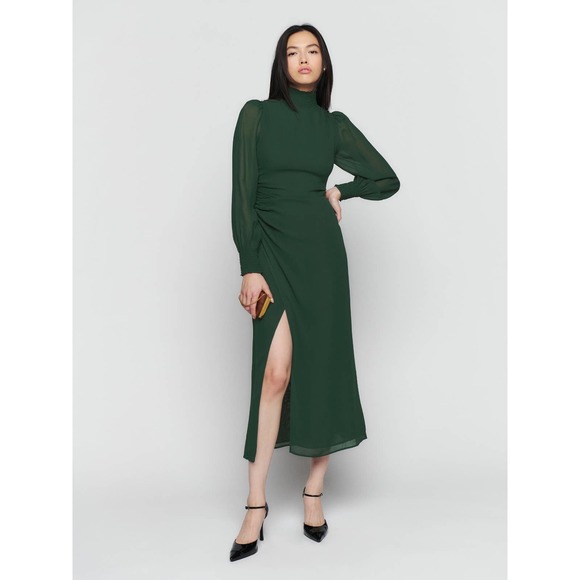 Reformation Dresses & Skirts - Reformation Aude Dress Forest US4